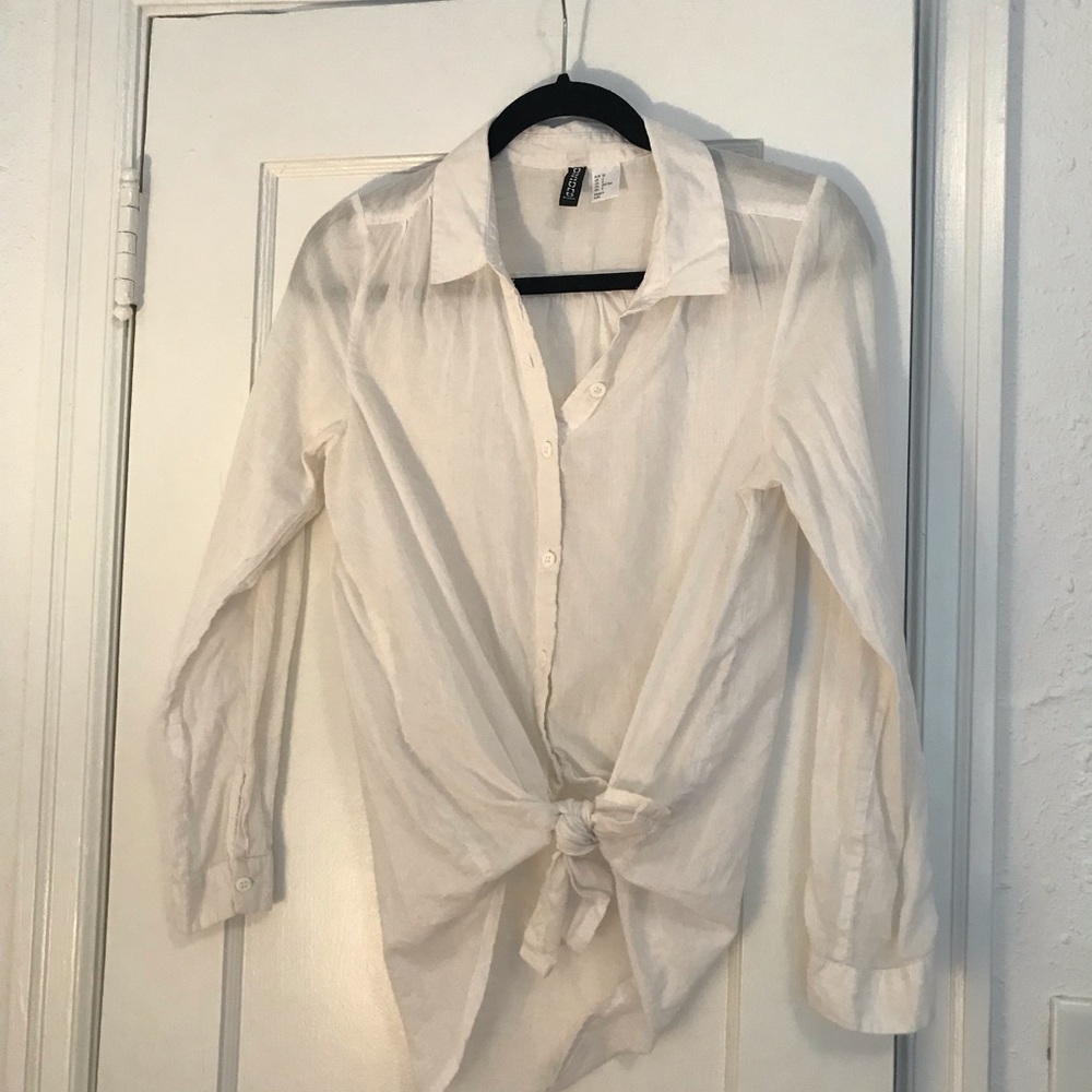 Basic White Button Down - Picture 5 of 5